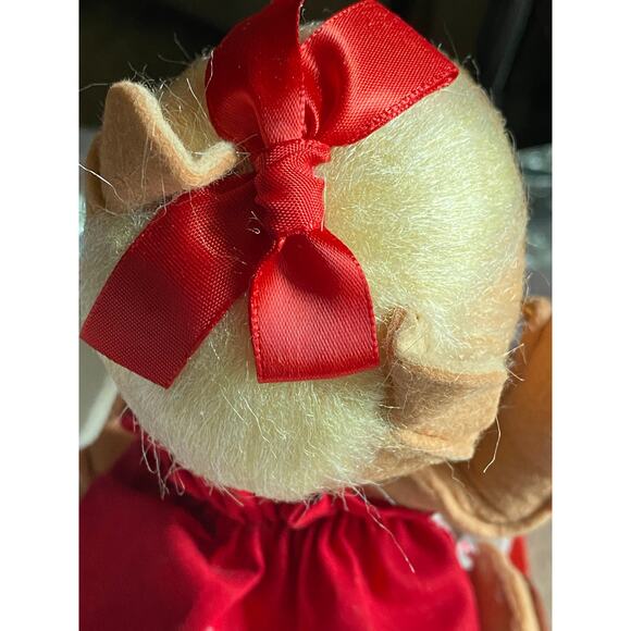 Annalee 1997 10"  Valentine Open Eyes Gold Scissors Doll With Bag Mint Condition - Picture 5 of 8